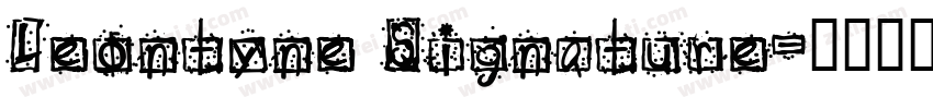 Leontyne Signature字体转换